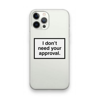 Don't need approval: iPhone 12 Pro Max Transparant Hoesje
