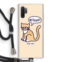 Miauw: Samsung Galaxy Note 10 Plus Transparant Hoesje met koord
