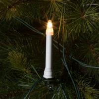 Konstsmide 1005-000 Kerstboomverlichting Kaarsen Buiten werkt op het lichtnet Aantal lampen 16 Gloeilamp Helder Verlichte lengte: 10.5 m - thumbnail