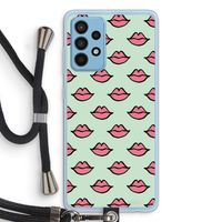 Lipjes: Samsung Galaxy A52 Transparant Hoesje met koord Lipjes: Samsung Galaxy A52 Transparant Hoesje met koord