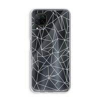 Geometrische lijnen wit: Huawei P40 Lite Transparant Hoesje