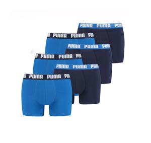 Puma Basic Boxershort 6-Pack Blauw/Donkerblauw - Maat XL - Kleur: Blauw | Soccerfanshop