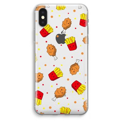 Chicken 'n Fries: iPhone XS Max Transparant Hoesje