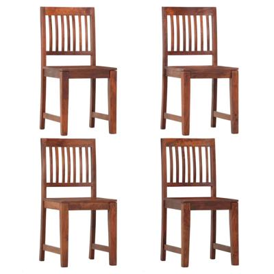 Eetkamerstoelen 4 st massief mangohout