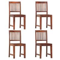 Eetkamerstoelen 4 st massief mangohout
