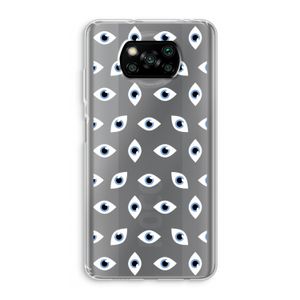 Eyes pattern: Xiaomi Poco X3 Pro Transparant Hoesje