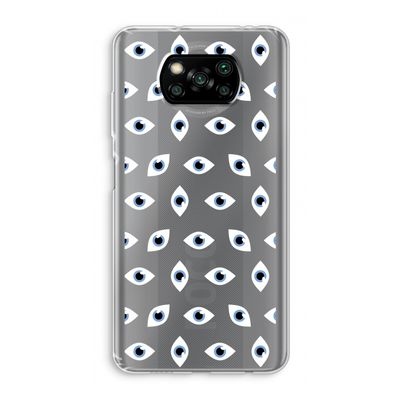 Eyes pattern: Xiaomi Poco X3 Pro Transparant Hoesje