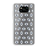 Eyes pattern: Xiaomi Poco X3 Pro Transparant Hoesje