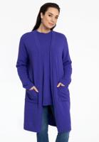 Yoek Cardigan lang Wolmix | Paars | Maat 46/48
