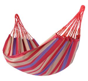 'Cuba' Cherry Eénpersoons Hangmat - 120 kg - Veelkleurig - Brazilië - Tropilex