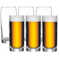 LAV Bierglazen - set van 6x - 380 ml/0,38L - stevig glas - Stijlvolle glazen