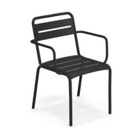 EMU Star tuinstoel aluminium met arm black