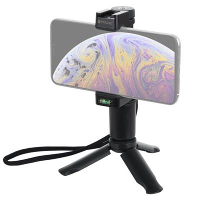PULUZ Folding Plastic statief + Live uitgezonden Handheld Grip ABS monteren met koude schoen & polsband voor iPhone Galaxy Huawei Xiaomi Sony HTC