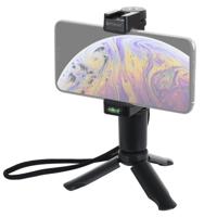 PULUZ Folding Plastic statief + Live uitgezonden Handheld Grip ABS monteren met koude schoen & polsband voor iPhone Galaxy Huawei Xiaomi Sony HTC