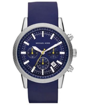Horlogeband Michael Kors MK8240 Silicoon Blauw 22mm