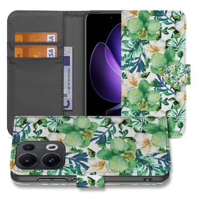OPPO Reno 13 Pro Hoesje Orchidee Groen