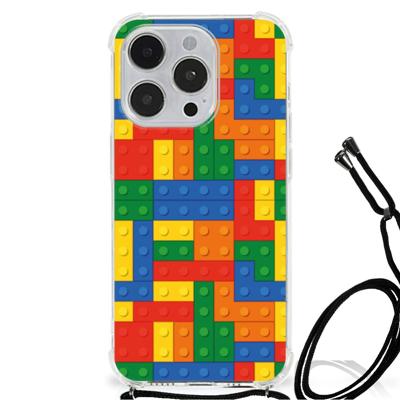 iPhone 14 Pro Max Doorzichtige Silicone Hoesje Blokken iPhone 14 Pro Max Doorzichtige Silicone Hoesje Blokken