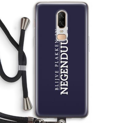 Blijve plakken in Negenduust: OnePlus 6 Transparant Hoesje met koord