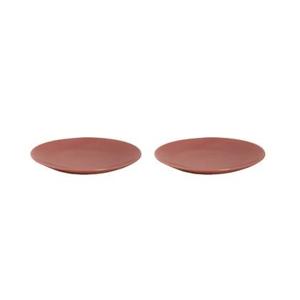 Mammoet Bord Spirit 27.5 cm Rood Stoneware 2 stuks