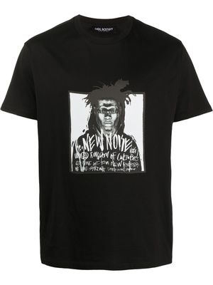 Neil Barrett t-shirt New Noise imprimé - Noir