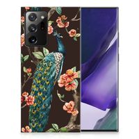 Samsung Galaxy Note20 Ultra TPU Hoesje Pauw met Bloemen - thumbnail