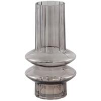 PTMD vaas norah grijs glas l 30 cm | 6 stuks