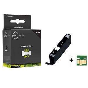 Inktmedia® - Inktcartridge - Geschikt Canon CLI-571BK XL inktcartridge zwart hoge capaciteit - Cartridge met Inkt