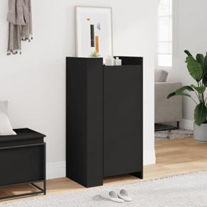 VidaXL Schoenenkast 52x37,5x100 cm bewerkt hout zwart