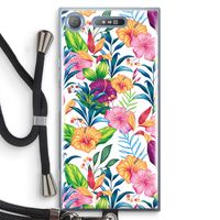 Tropisch 2: Sony Xperia XZ1 Transparant Hoesje met koord