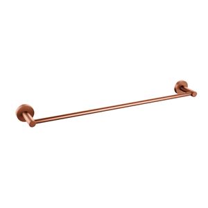 Handdoek houder Aloni | Wandmontage | 57 cm | Messing | Rond | Koper geborsteld