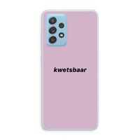 kwetsbaar: Samsung Galaxy A73 Transparant Hoesje