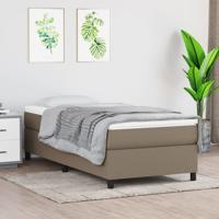 Boxspring bed 90x190 cm stof taupe