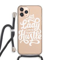 Hustle Lady: iPhone 11 Pro Transparant Hoesje met koord