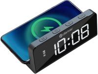 Enzo denver wekkerradio met weerstation led zwart 8140240