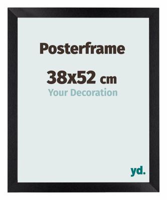 Posterlijst 38x52cm Zwart Mat MDF Parma Posterlijst 38x52cm Zwart Mat MDF Parma