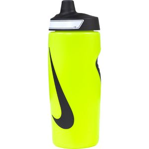 Nike Refuel Bidon Grip 550ML Felgeel Zwart Wit