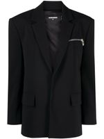 DSQUARED2 blazer à simple boutonnage - Noir