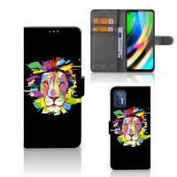Motorola Moto G9 Plus Leuk Hoesje Lion Color
