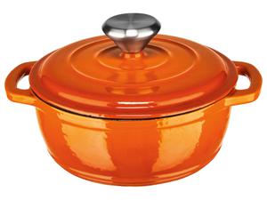 ERNESTO Gietijzeren braadpan Ø 16 cm (Oranje)