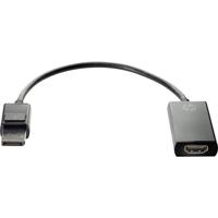 HP 2JA63AA Adapter [1x DisplayPort stekker - 1x HDMI-bus] Zwart Ultra HD-HDMI - thumbnail