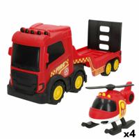 Brandweerwagen Teamsterz 49 X 18 X 13 CM (4 Stuks)