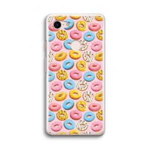Pink donuts: Google Pixel 3 Transparant Hoesje