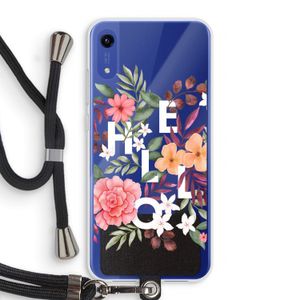 Hello in flowers: Honor Play 8A Transparant Hoesje met koord