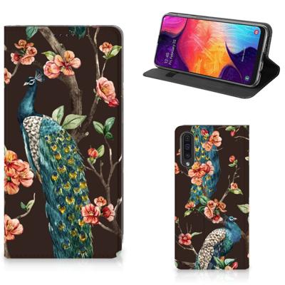 Samsung Galaxy A50 | Hoesje maken | Pauw met Bloemen