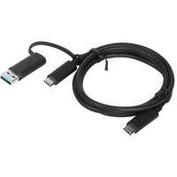 Lenovo USB-kabel USB 3.2 Gen1 (USB 3.0 / USB 3.1 Gen1) USB-A stekker, USB-C stekker 1.00 m 4X90U90618 - thumbnail