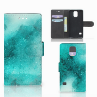 Hoesje Samsung Galaxy S5 | S5 Neo Painting Blue - thumbnail