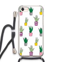 Sanseveria: iPhone 8 Transparant Hoesje met koord Sanseveria: iPhone 8 Transparant Hoesje met koord