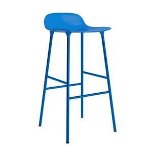 Normann Copenhagen Form Barkruk Low 75 cm - Staal - Bright Blue