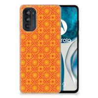Motorola Moto G52/G82 TPU bumper Batik Oranje - thumbnail