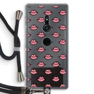 Lipjes: Sony Xperia XZ2 Transparant Hoesje met koord